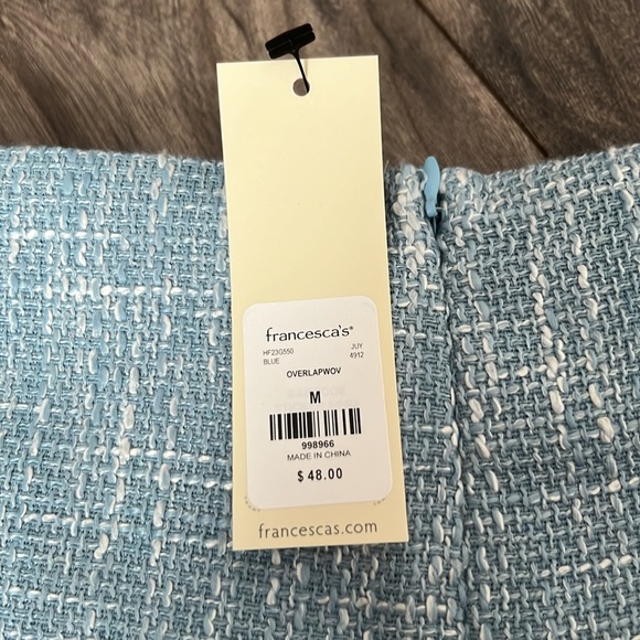 Francesca’s women’s blue skort medium - Picture 4 of 6